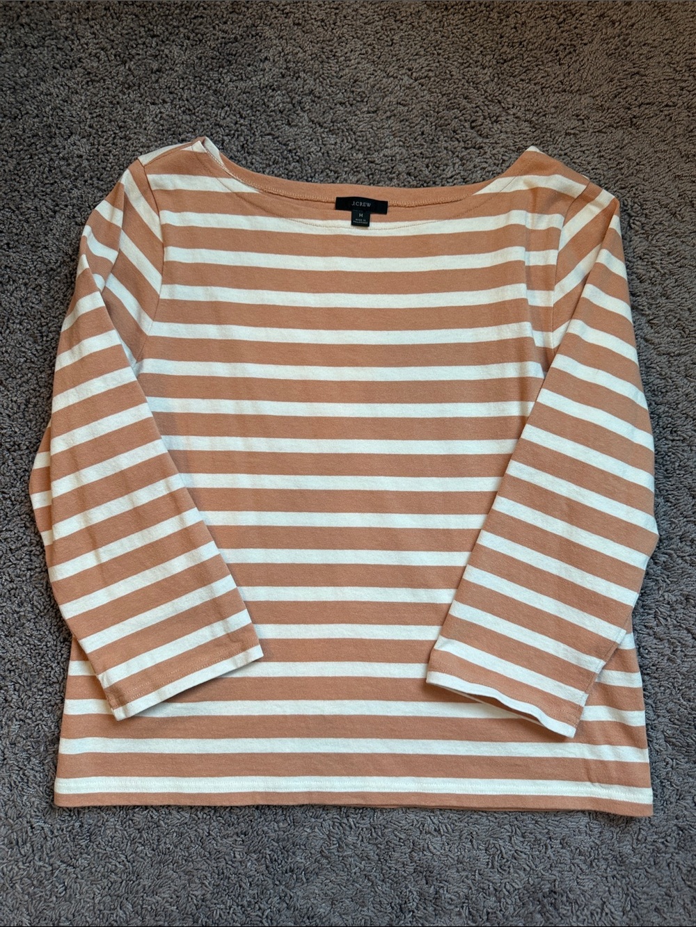 J.Crew Boatneck Mariner Cotton Top Size M